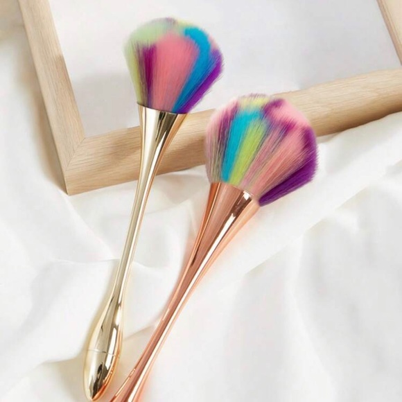 2 Piece Large Kabuki Powder & Liquid MakeUp Brush Set *NEW* - Picture 1 of 7